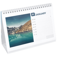 Wochentischkalender zum Aufstellen, DIN A5 quer, Innenteil