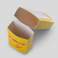 Verpackung, farbig bedruckt, offen