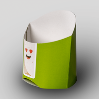 Wrap Verpackung mit Automatikboden (Durchmesser 6,5 cm - Höhe 9,5 cm), Vorderseite