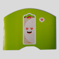 Wrap Verpackung mit Automatikboden (Durchmesser 6,5 cm - Höhe 9,5 cm), Rückseite, flach