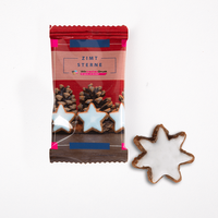 Zimtstern, farbig bedruckt, liegend, Zimtsternen Motiv