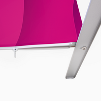 Banner, farbig bedruckt, details