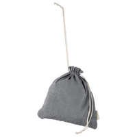 Zuziehbeutel aus recycelter Baumwolle, L, ohne Werbeanbringung