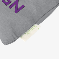 Zuziehbeutel aus recycelter Baumwolle, L