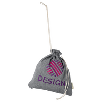 Zuziehbeutel aus recycelter Baumwolle, L