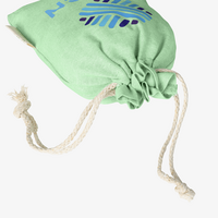 Zuziehbeutel aus recycelter Baumwolle, S