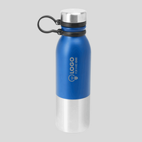 Edelstahlflasche, farbig bedruckt, Motiv