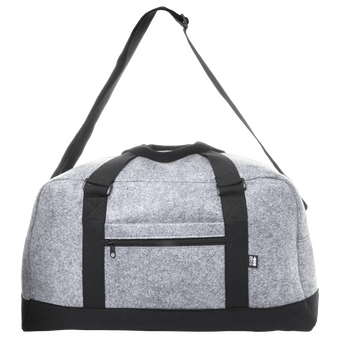 Zweifarbige Sporttasche aus RPET-Filz, ohne Werbeanbringung