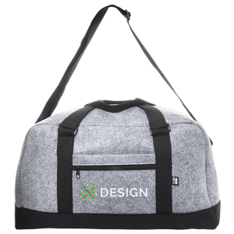 Zweifarbige Sporttasche aus RPET-Filz