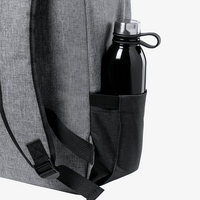 Zweifarbiger Laptop-Rucksack aus RPET, Seitentasche