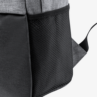 Zweifarbiger Laptop-Rucksack aus RPET, seitliche Netztasche