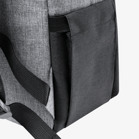 Zweifarbiger Laptop-Rucksack aus RPET, Seitentasche