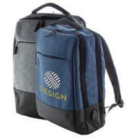 Zweifarbiger Organizer-Rucksack mit Anti-Diebstahl-Tasche