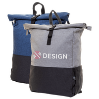 Zweifarbiger Rolltop-Rucksack aus RPET, Farbgruppe
